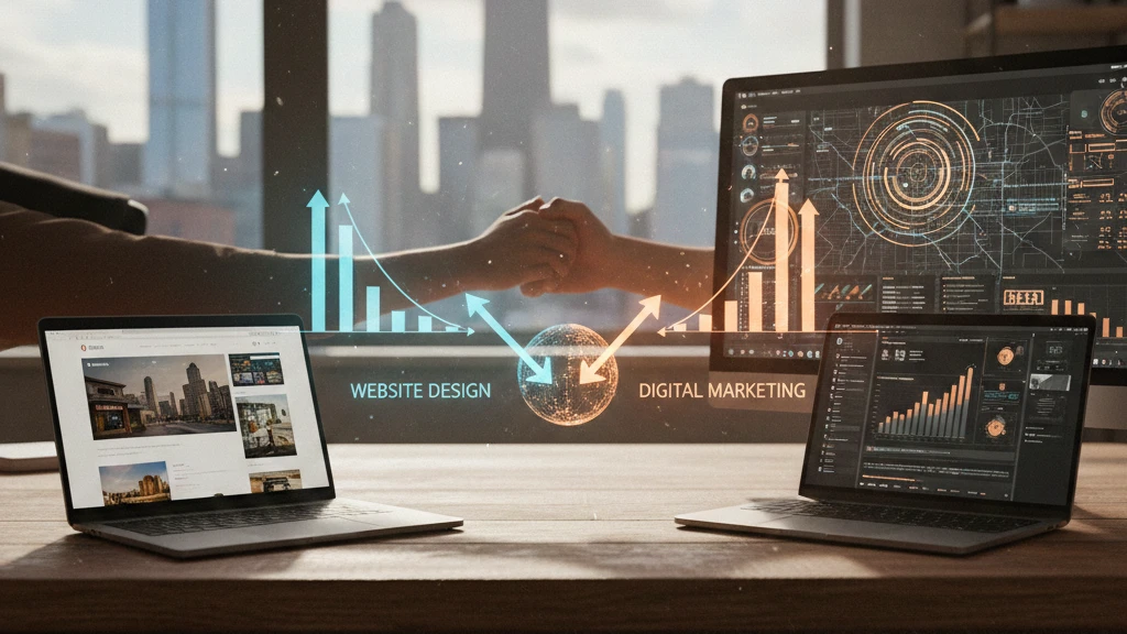 Website design vs digital marketing explained for Chicago businesses. Learn what to invest in first to grow online and get more local leads