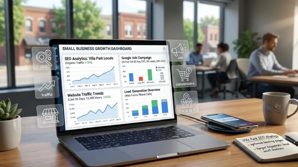 How Villa Park Small Businesses Get More Leads Online